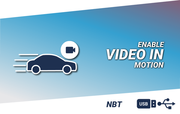 Picture of VIDEO IN MOTION ACTIVATION - NBT UNITS - USB CODING
